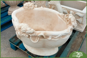 Vaso Ovale con Rose h. 45
